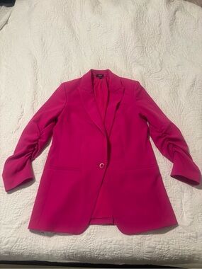 Express Women's Hot Pink Single-Button Blazer Jacket size small